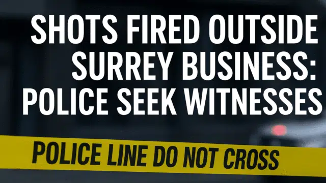 Shots Fired Outside Surrey Business: Police Investigate