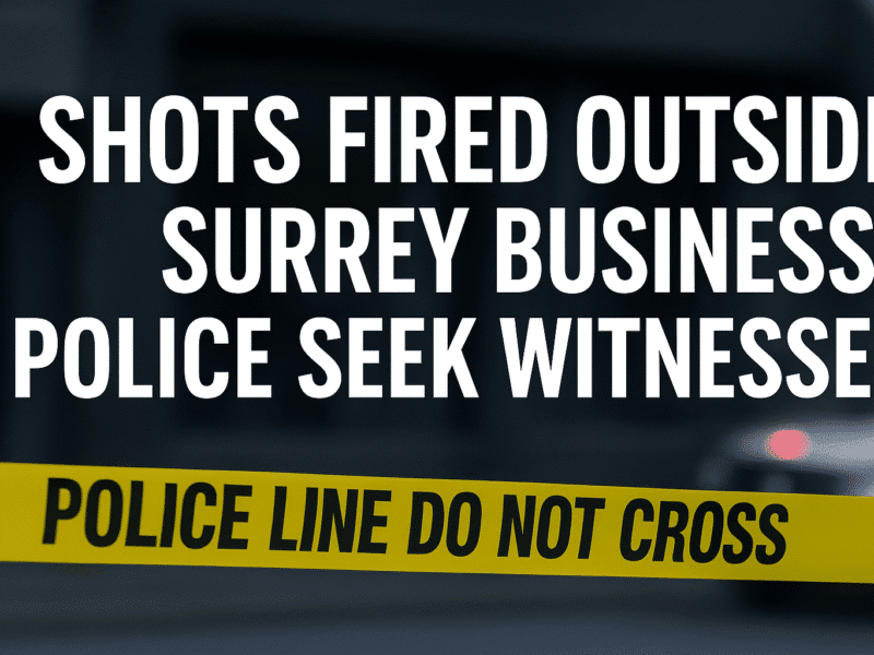 Shots Fired Outside Surrey Business: Police Investigate