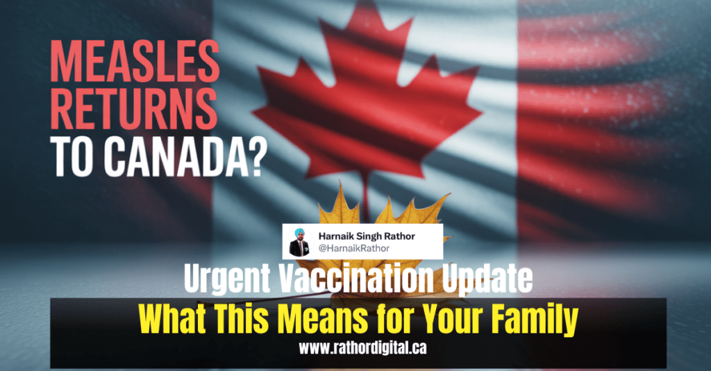Image showing Canada losing its measles-free status, highlighting public health concerns and the resurgence of measles.