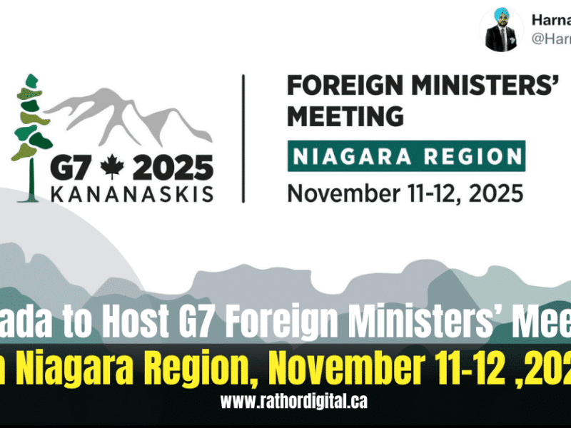 Niagara Hosts 2025 G7 Foreign Ministers’ Summit, November 11-12