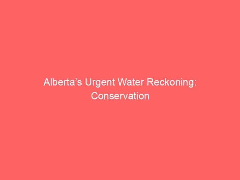 Alberta’s Urgent Water Reckoning: Conservation Becomes Economic Lifeline Amid Drought Crisis