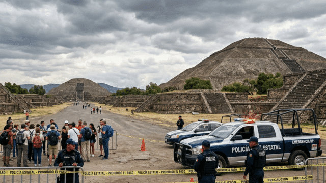 Shots fired at Mexico’s Teotihuacan pyramids