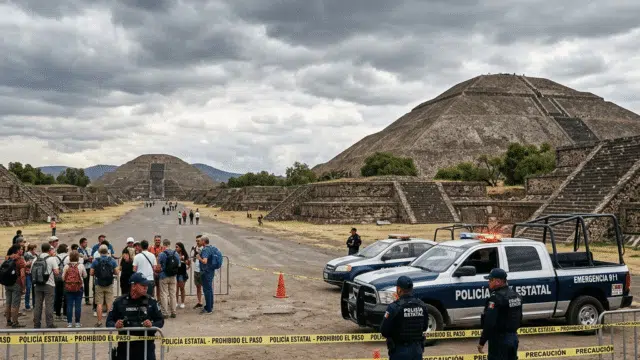 Shots fired at Mexico’s Teotihuacan pyramids