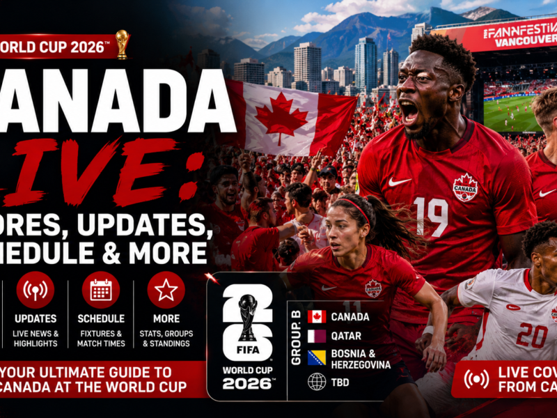 FIFA World Cup 2026 Canada Live: Scores, Updates, Schedule & More