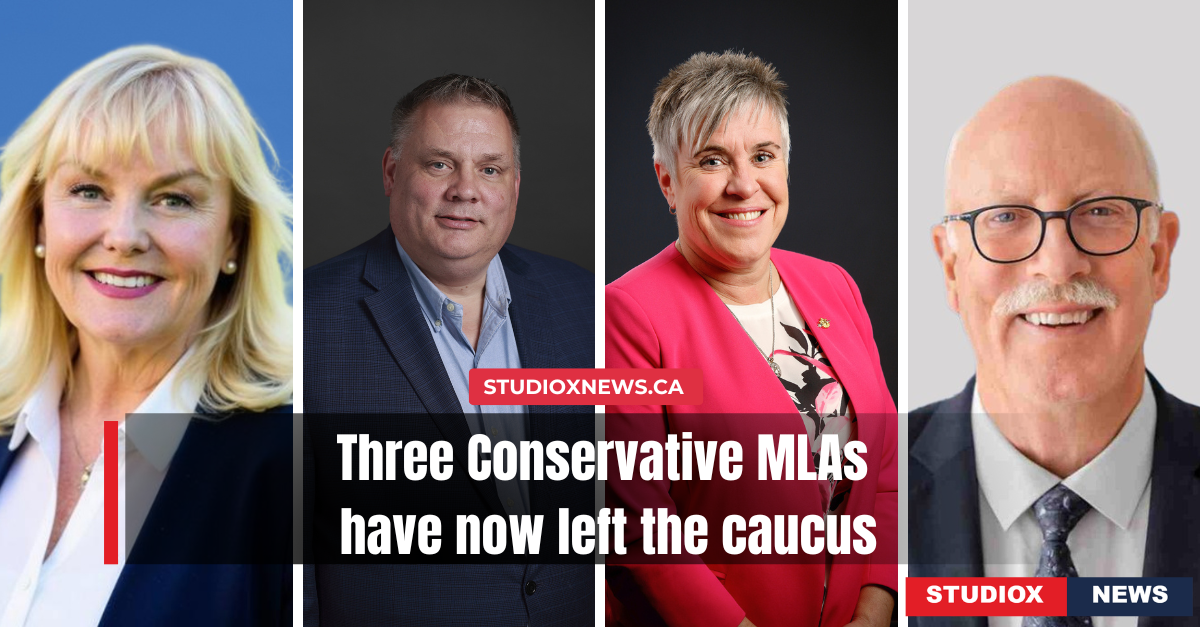 Kerry-Lynne Findlay with former B.C. Conservative MLAs Peter Milobar, Ian Paton and Rosalyn Bird