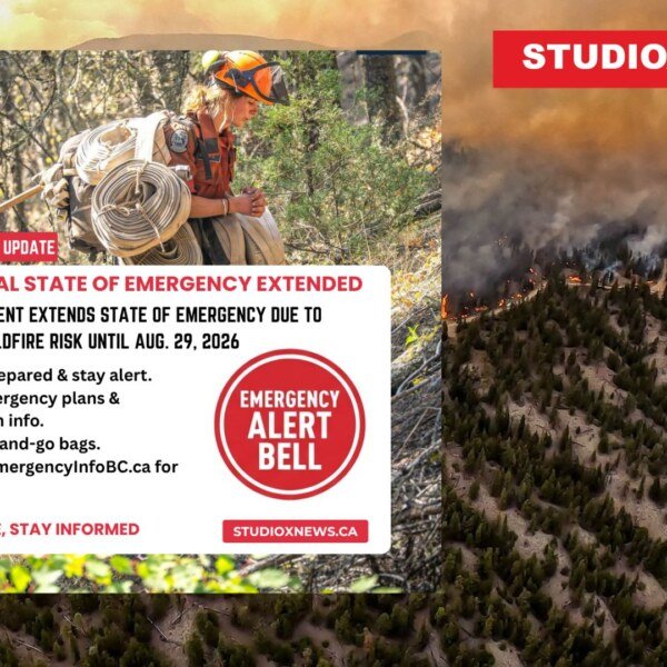 B.C. Government Extends Provincial State of Emergency Amid Ongoing Wildfire Risk