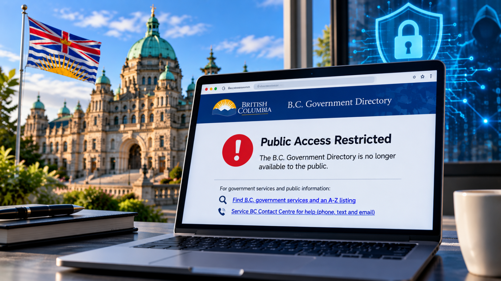 B.C. government directory with public access restricted amid cybersecurity threats
