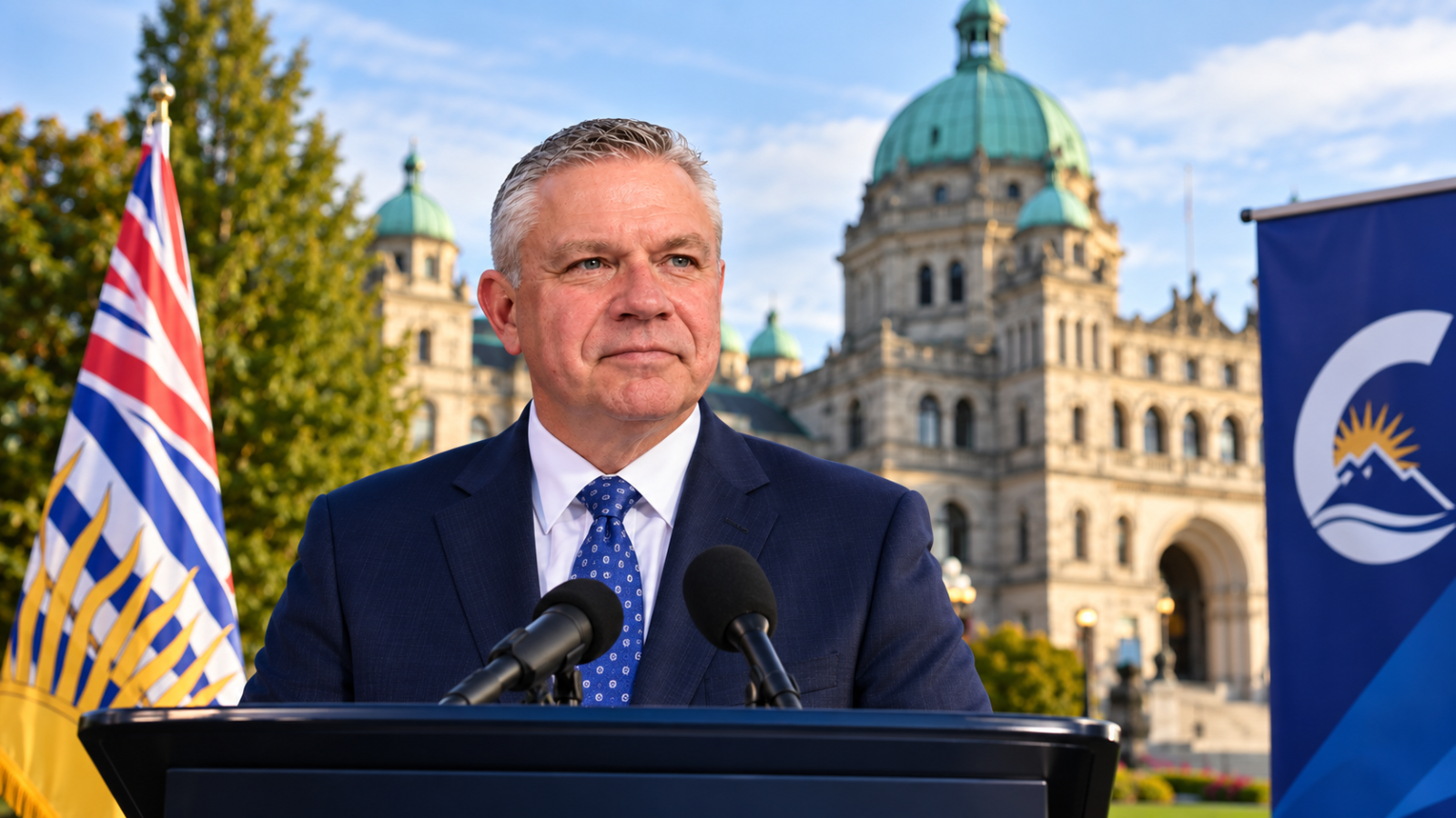 Lorne Doerkson, interim leader of the B.C. Conservatives, faces questions over the party's leadership rules