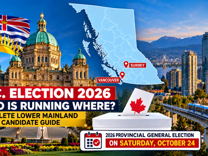 B.C. Election 2026: Who Is Running Where? Complete Lower Mainland Candidate Guide