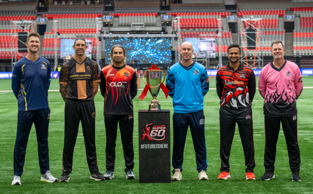 Canada Super 60 players and team representatives at BC Place