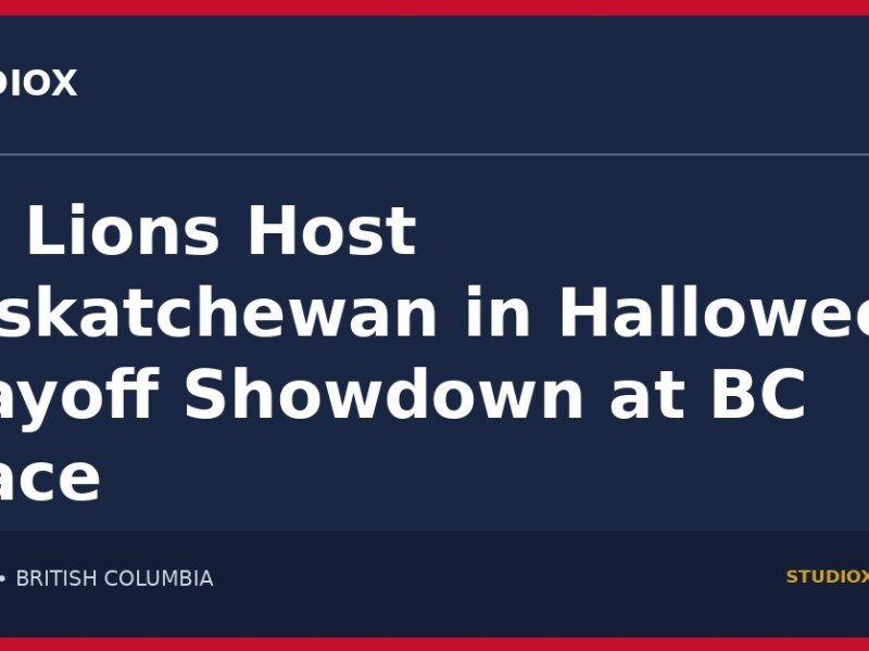 BC Lions host Saskatchewan in Halloween playoff showdown at BC Place