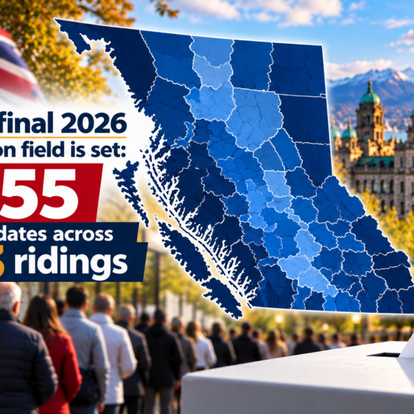 BC Election 2026: Final Candidate List Confirms 355 Candidates Across 93 Ridings