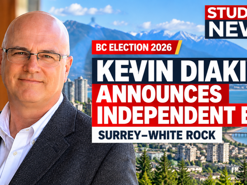 Former Surrey journalist Kevin Diakiw announces Independent campaign in Surrey–White Rock