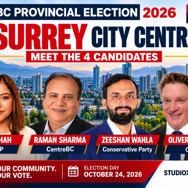 Surrey City Centre BC Election 2026: Meet the 4 Candidates