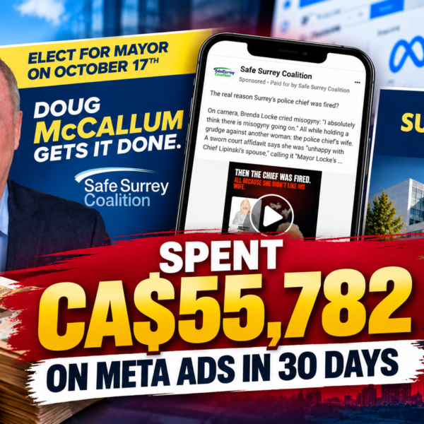 Safe Surrey Coalition spent $55,782 on Meta ads in a month. What were voters seeing?
