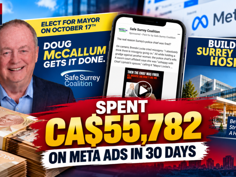 Safe Surrey Coalition spent $55,782 on Meta ads in a month. What were voters seeing?