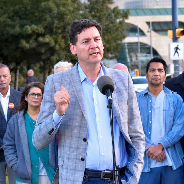Surrey healthcare projects and family-doctor promises take centre stage in Eby’s election pitch