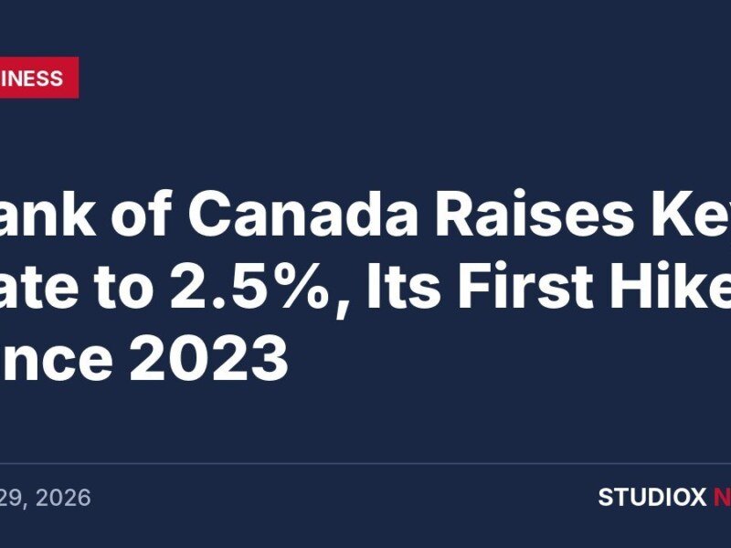 Bank of Canada Raises Key Rate to 2.5%, Its First Hike Since 2023: What It Means for B.C. Households