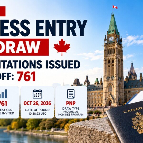 Express Entry Draw Oct. 26, 2026: Canada Invites 792 PNP Candidates, CRS 761