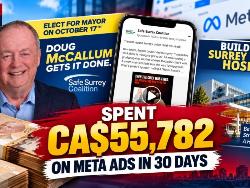 Safe Surrey Coalition spent $55,782 on Meta ads in a month. What were voters seeing?